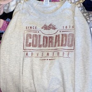 cream color colorado sweatshirt